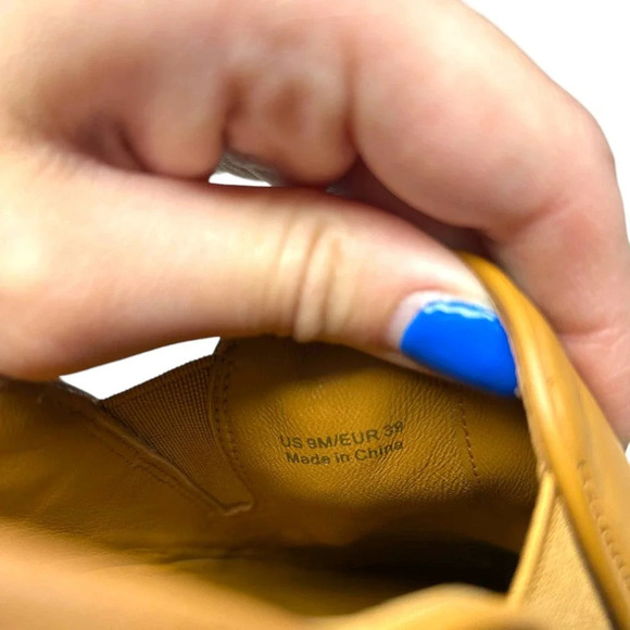 Vince Garvey Slip-on Sneakers In Wheat Cognac Leather Size‎ 9 - Picture 11 of 12